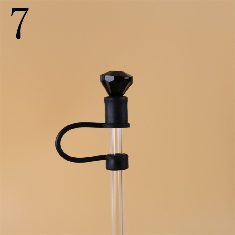 

Silicone Drinking Straws Plug Shape Drinking Dust Cap Kitchen Tool Straw Tip Covers Cup 7