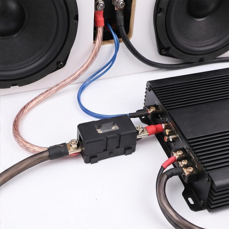 ANS Bolt-on Fuse Holder Mini ANS Fuse Block 30A-200A 32V DC Waterproof for Car Audio EV Marine Boat Auto Modification