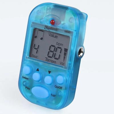 10-1ks M50 Mini hudební metronom LCD s klipem Dvoukanálový digitální ladička Metronom Kytara Piano Metronomo Praktické příslušenství