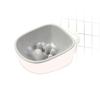 Wheat Straw Stainless Steel Double Pet Bowl - Anti-Choke Slow Feeder for Dogs and Cats