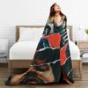 The Weeknds Rapper Singer Flannel Blanket New Album Hurry Up Tomorrow Warm Soft Throw Blanket for Bedspread Sofa Bed Cover