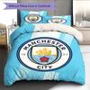 Wild MCFC Victory Bedding Quilt Set Quilt Cover Pillowcase Home Decoration Birthday Gift (1 * Duvet Cover + 2 * Pillowcase, Without Core)