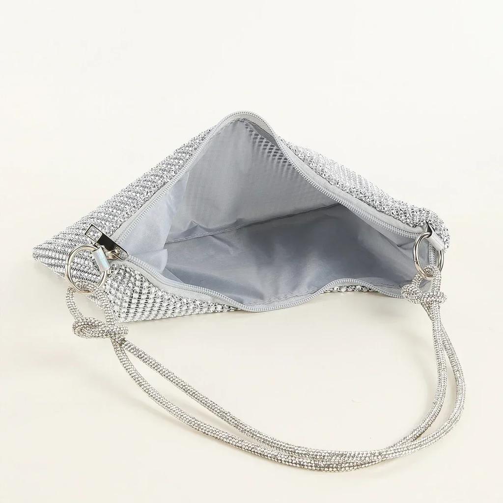 Fashion Evening Clutch Bag Shiny Crystal Female Dinner Party Wedding Purses Handbag Designer Shoulder Underarm Bags