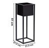 Kwietnik Loftowy Concove 60 Cm Czarny