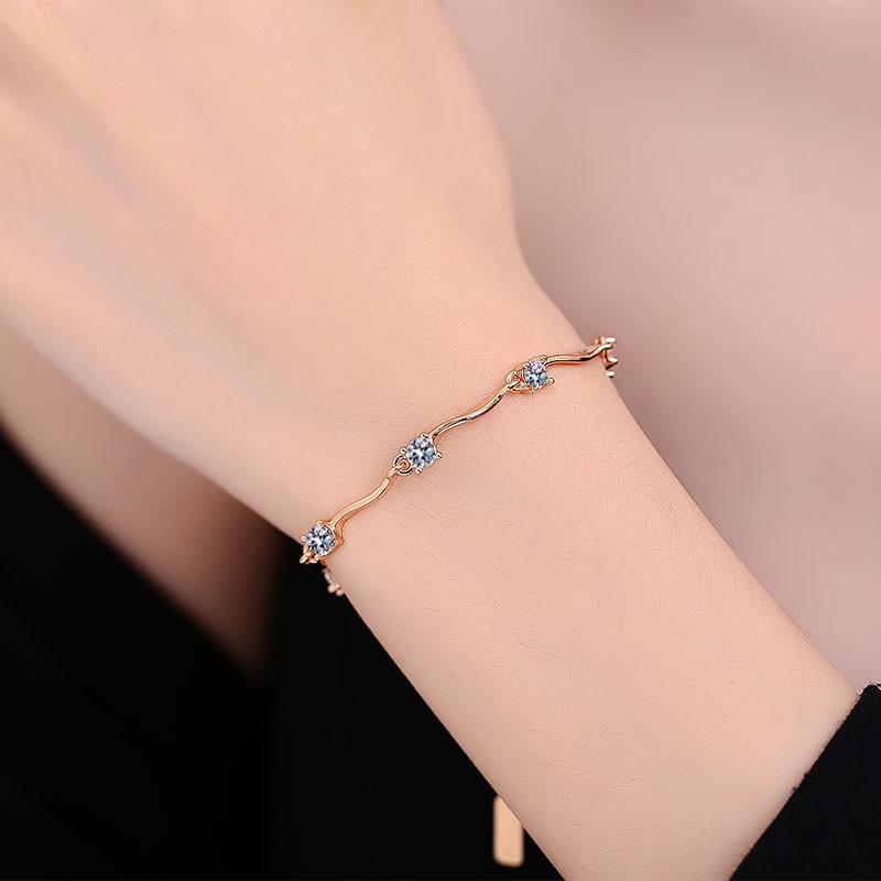 New Moissanite 18K Bracelet Chain for Women Man Wedding Engagement 925 Sterling Silver Shining Jewelry Fashion Gifts