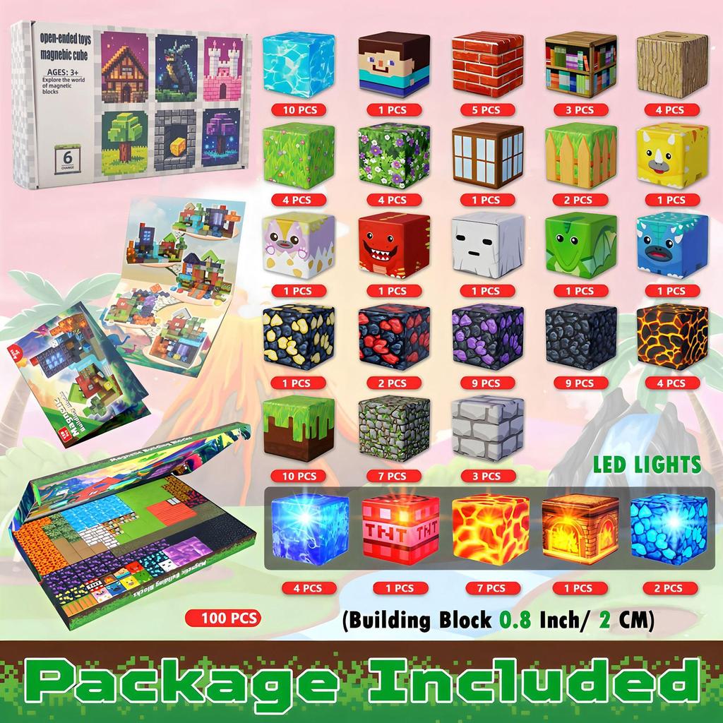Magnetic Building Blocks: My Forest World Educational Toy Set for Kids