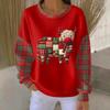 Christmas 3D Print Pullover Hoodie Womens Streetwear Loose Fit
