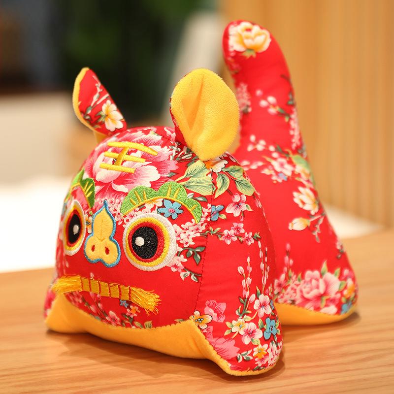 Tiger Zodiac Folk Craft Plush Doll