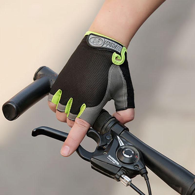 1 Pair Unisex Bicycle Gloves Fitness-Sports Half-Finger Protection Cycling Gear