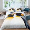 Penguin Duvet Cover Set Antarctic Animals Bedding Set For Kids Boys Girls Cartoon Style King Size Winter Theme Comforter Cover