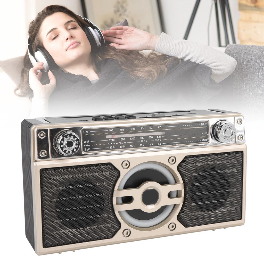Portable Radio   Speaker Multifunctional Rechargeable Multi Band FM AM SW Radio for Travel   Play Time