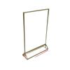 Transparent Gold-Edged Acrylic Table Card Holder for Weddings