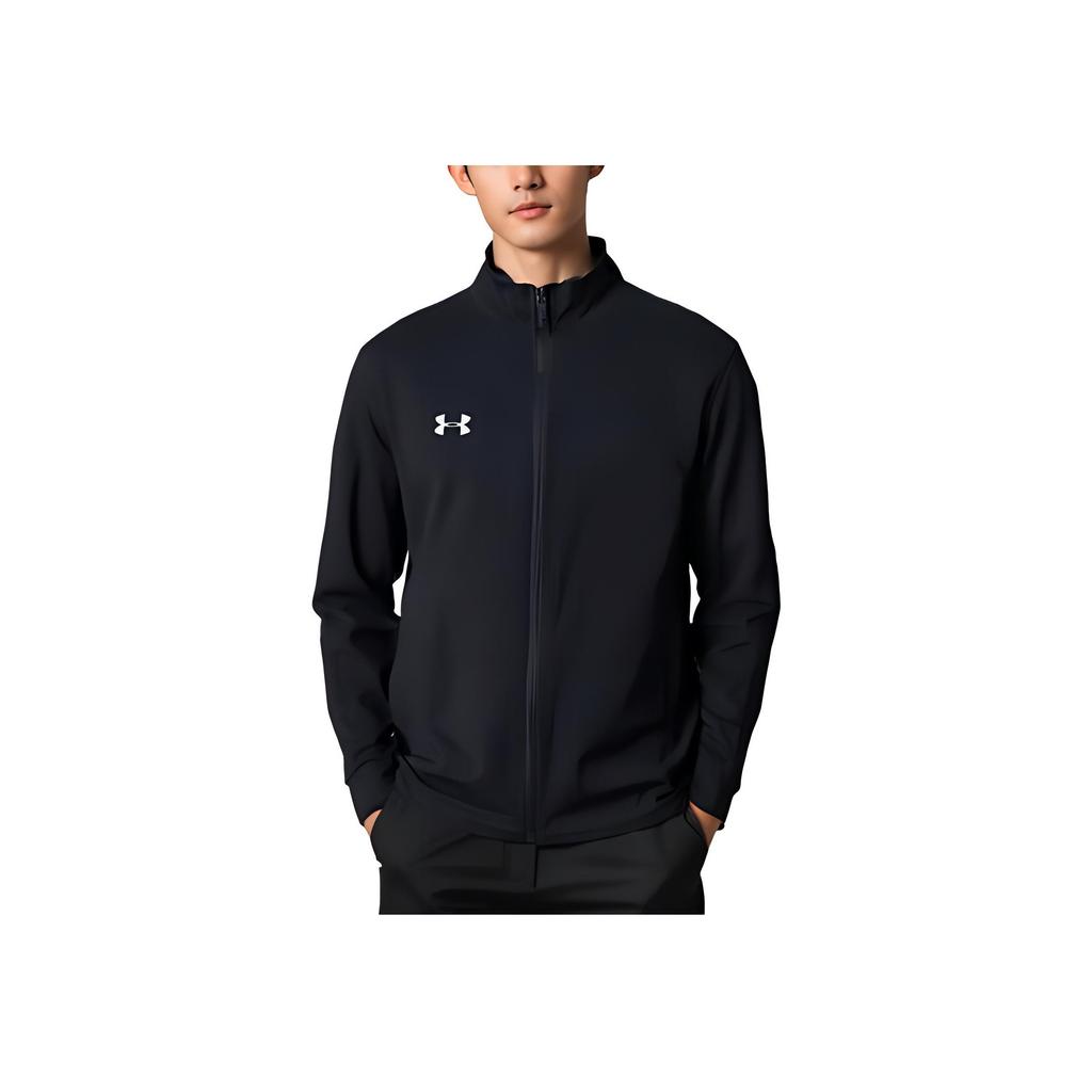 Under Armour Sports Series Womens Training Logo Print Outdoor Casual Sports Zip-Up Jacket Unisex jackets Black 24500402-001