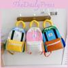 Cute Fashionable Child-friendly Pink Yellow Blue School Bag With Animal Prints
