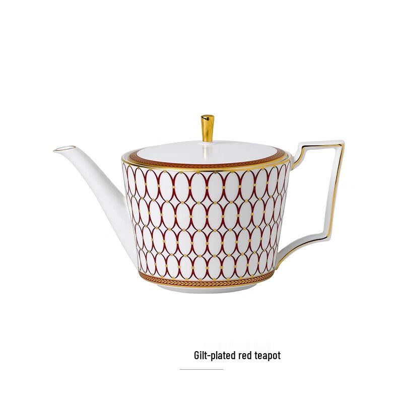 ONYLM Gilded Ceramic Teapot