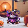 Acrylic Halloween Theme Diamond Painting Tabletop Ornaments Kit Diamond Painting Desktop Ornaments Kit for Halloween Table Decor