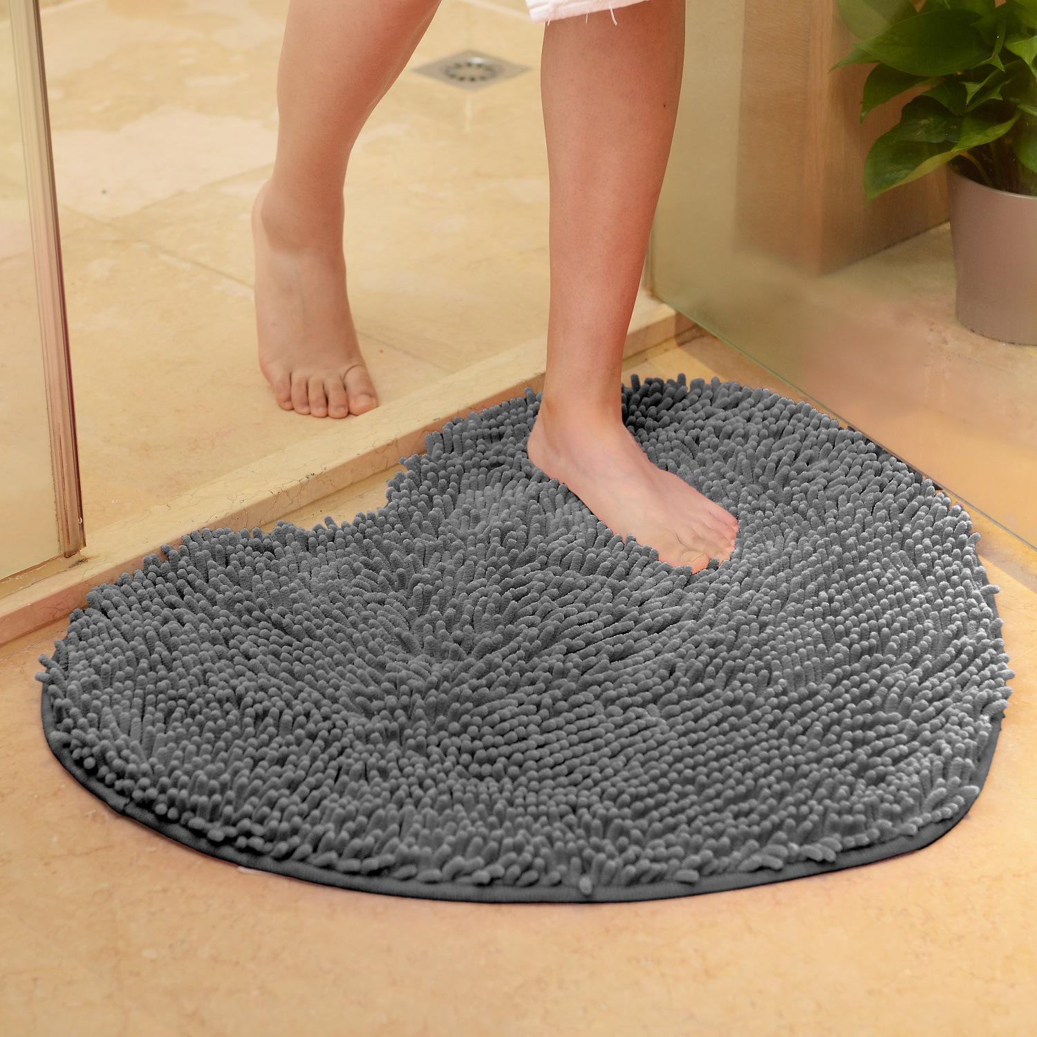 

Червоний весільний килимок у формі серця для вхідної зони - Вбираючий та нековзкий килимок для ванної кімнати 40x50 cm XS Heart темно-сірий