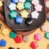 500g About 410Pcs Flower 14.5mm Loose Beads Jewelry Accessories Acrylic Solid Color