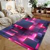 3D Visual Geometry Art Carpet Soft Flannel Rug Washable And Anti-Slip Personalized Gifts Birthday Gifts Home Decor Carpets