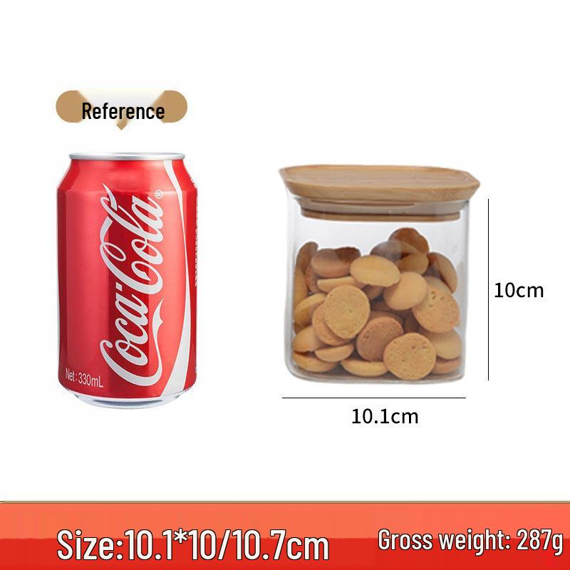 Cross-Border Kitchen High Borosilicate Glass Seasoning Jar Set - Multi-Functional Sealed Grain Jars for Home