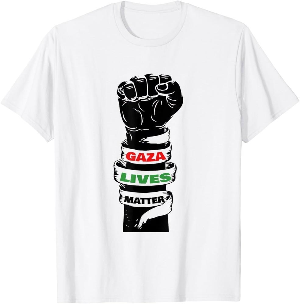Free Gaza Palestine Power Fist Unisex T-Shirt XXL