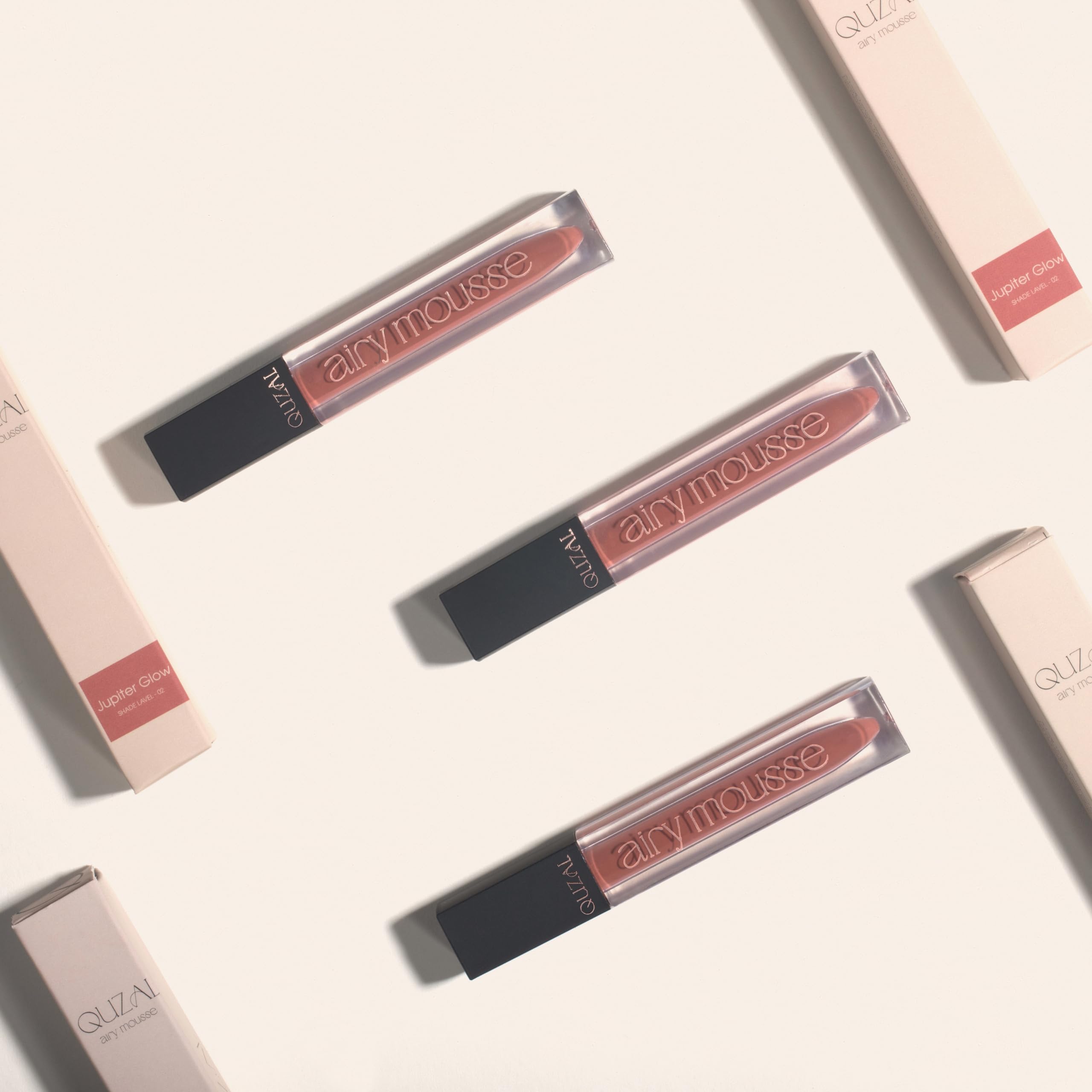 

Quzal Lipstick, Finish, Sticky and Non-Drying, Sensational Liquid Matte, Jupiter Glow, 6ml