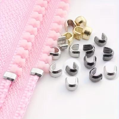 60pcs #5 U-Shape Zipper Sliders, Anti-Detachment Repair Kit for Bags & Clothing, Mixed Lengths DIY Fix
