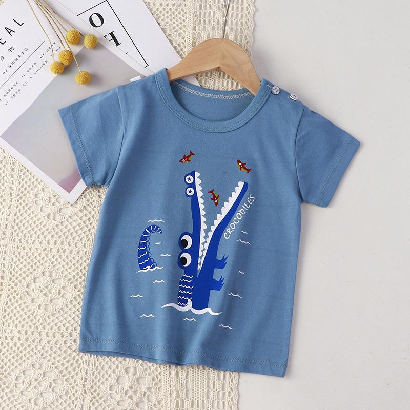 Summer Kids' Pure Cotton Short Sleeve T-shirt for Boys & Girls