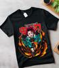 Tričko Tanjiro Demon Slayer Kimetsu No Yaiba Hororové Anime Tričko Nezuko Všechny Velikosti