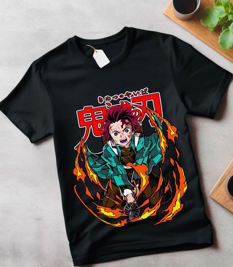 Tričko Tanjiro Demon Slayer Kimetsu No Yaiba Hororové Anime Tričko Nezuko Všechny Velikosti
