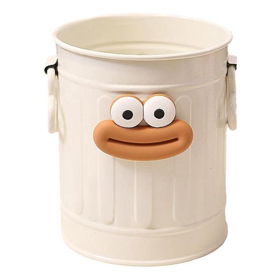 Cartoon Pen Holder Retro Sausage Mouth Bucket Plastic Pen Holder Large Capacity Desk Organizer for Stationery Makeup Brushes