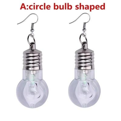 Rainbow Colorful Light Bulb Novelty Fashion Drop Earrings Quirky Retro Party Item Women Fashion Jewerly Accessories for Women