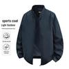 Giacca casual da uomo con collo alla coreana