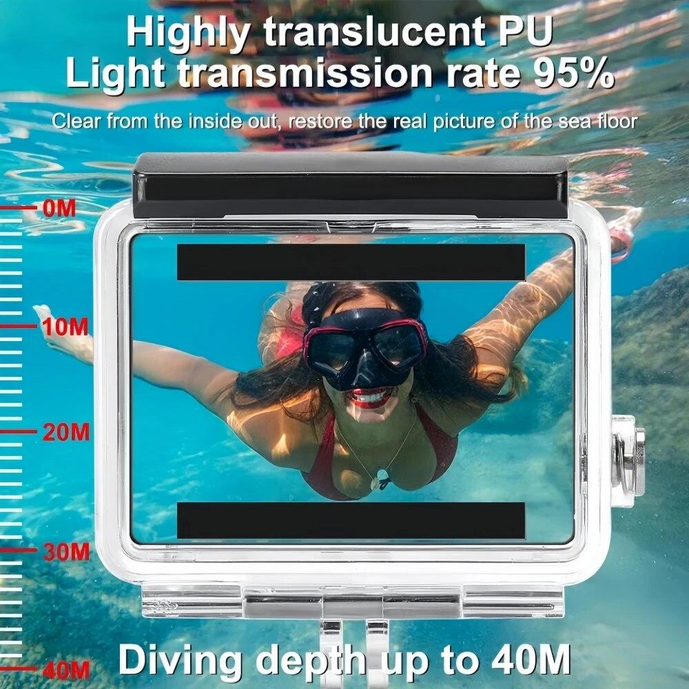 For GoPro Hero4 3 Waterproof Case Diving Underwater Housing Protector Cover For Gopro 4 3 Gopro 4 Case Shell Filter Accessories
