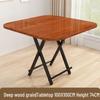 Portable Foldable Dining Table for Small Spaces - Square or Round Options for Apartments or Rental Rooms