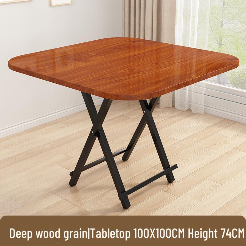 Portable Foldable Dining Table for Small Spaces - Square or Round Options for Apartments or Rental Rooms