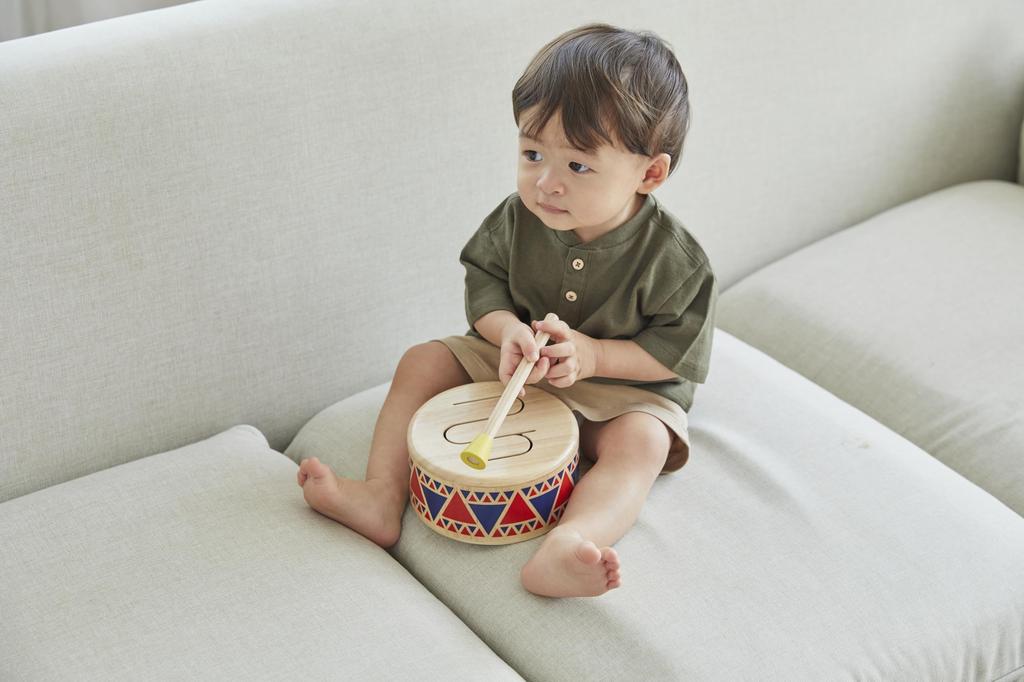 Plantoys 6404 Solid Drum, Body Size: 16 x 16 x 8.5cm