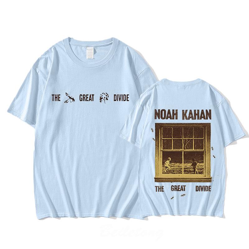 Noah Kahan T-Shirt 100% Cotton Short Sleeve Round Neck Tees Women Men Casual Fashion Tees Graphic Printing Tops Summer