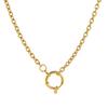Collana in Acciaio Inossidabile con Ciondolo a Cuore, Nuvola, Fiore e Uccello in Zircone Colorato