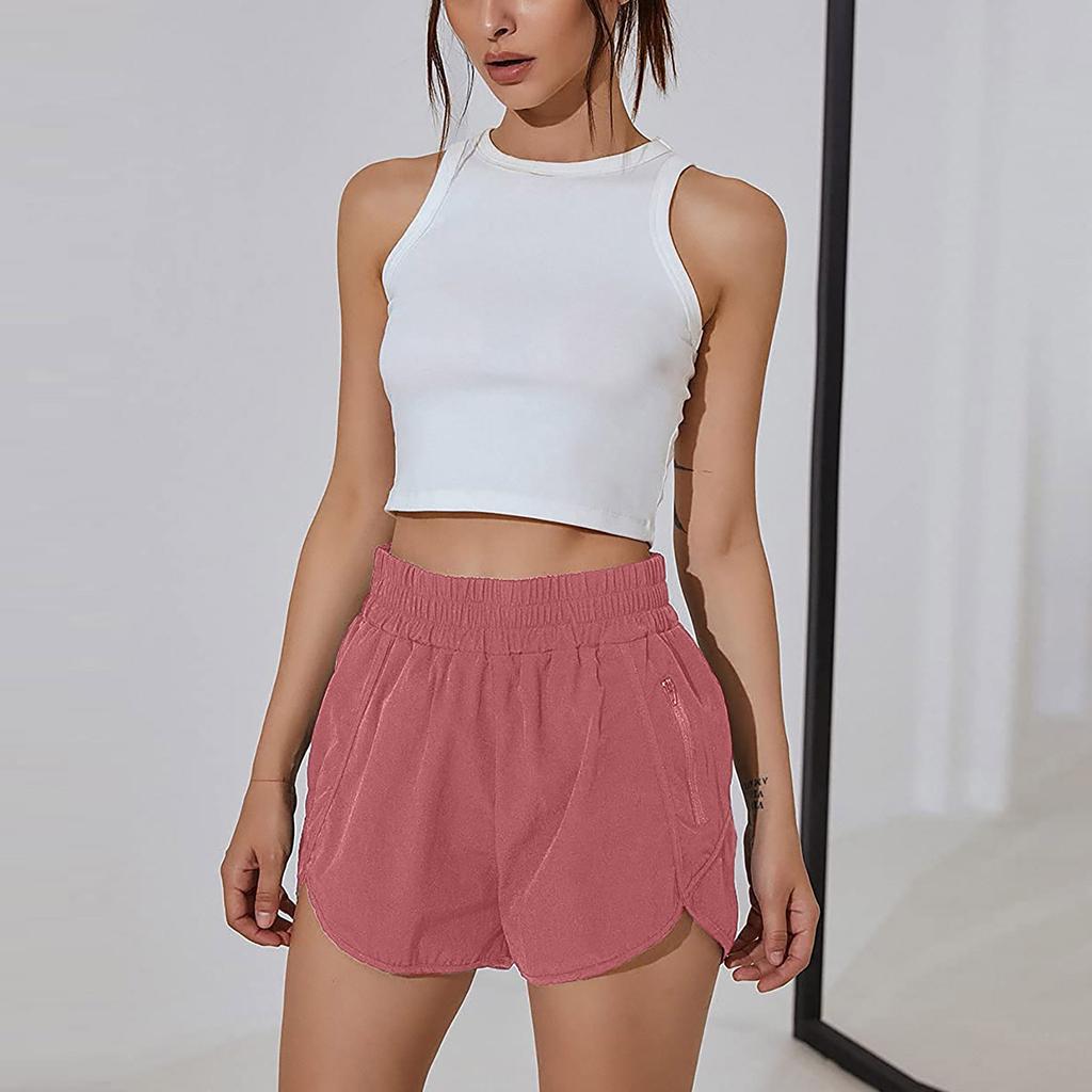 Women's Sports Running Fitness High Waist Loose Casual Quick-drying Shorts