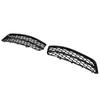 2pcs Gloss Black Front Bumper Fog Light Grille Cover Trim 8P0807682J Replacement for A3 8P 2009‑2013