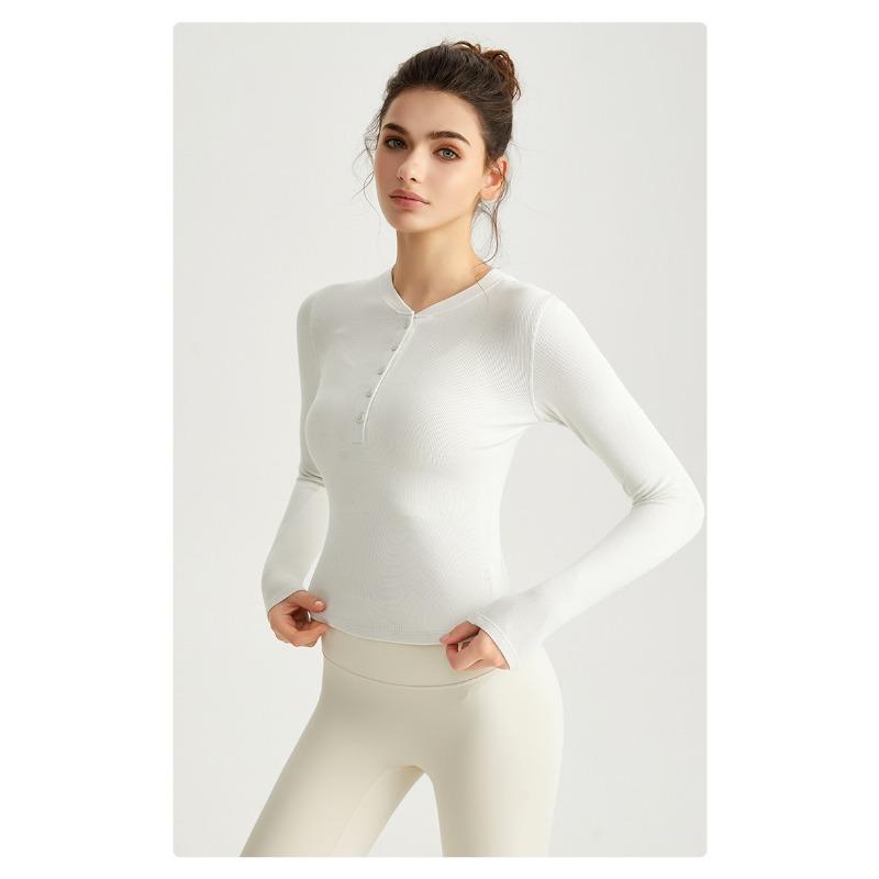 Women S Slim Fit Long Sleeve Yoga T Shirt For Workout