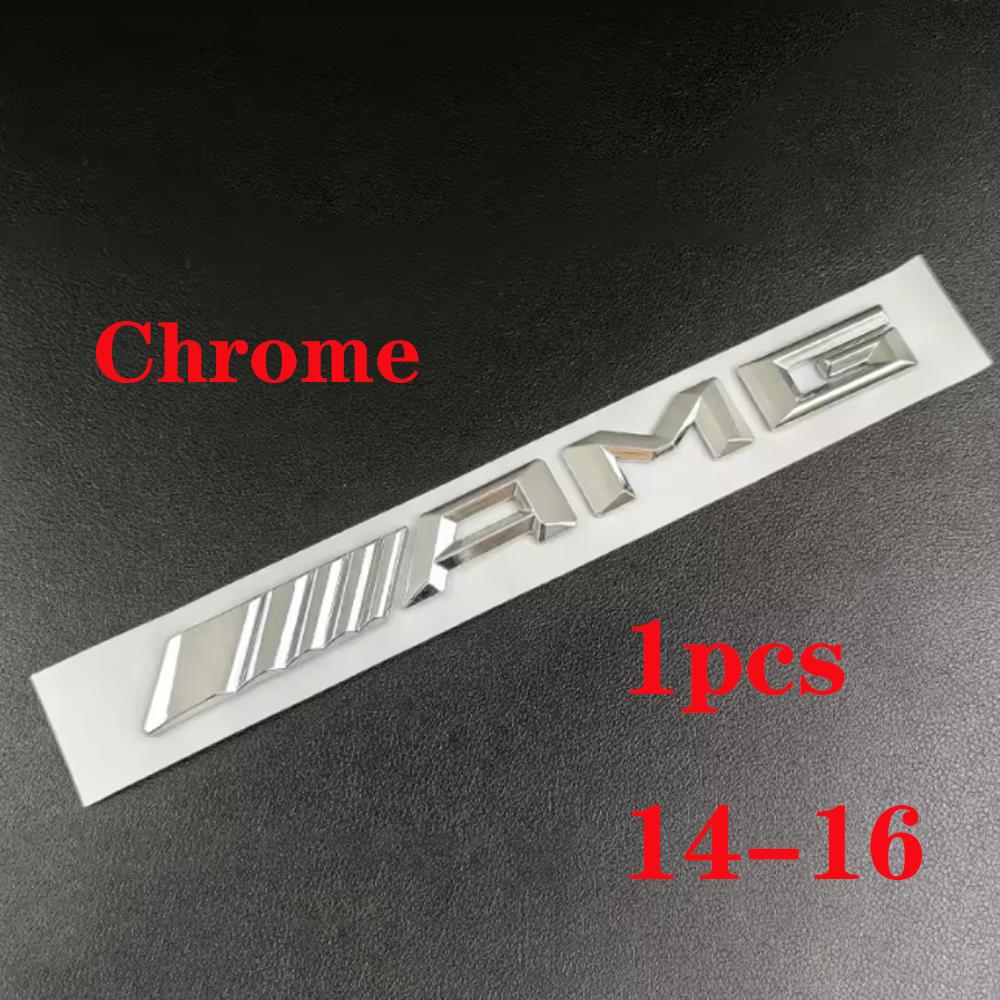 

WWW--1pcs 3D Car Rear Trunk Emblem, Decal Letters Sticker, Mercedes Benz AMG A B C E G CLA W211 W203 W204 W210 W124 Accessories,
