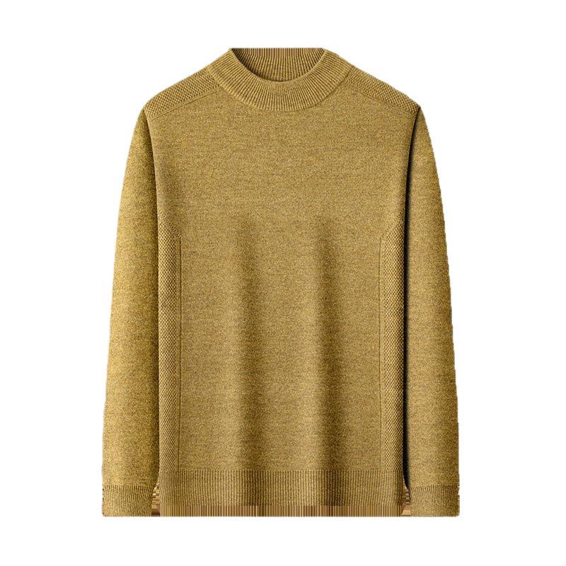 Men's Plus Velvet Thick Round Neck Anti-Pilling Fleece Pullover - Autumn/Winter 2025 Collection