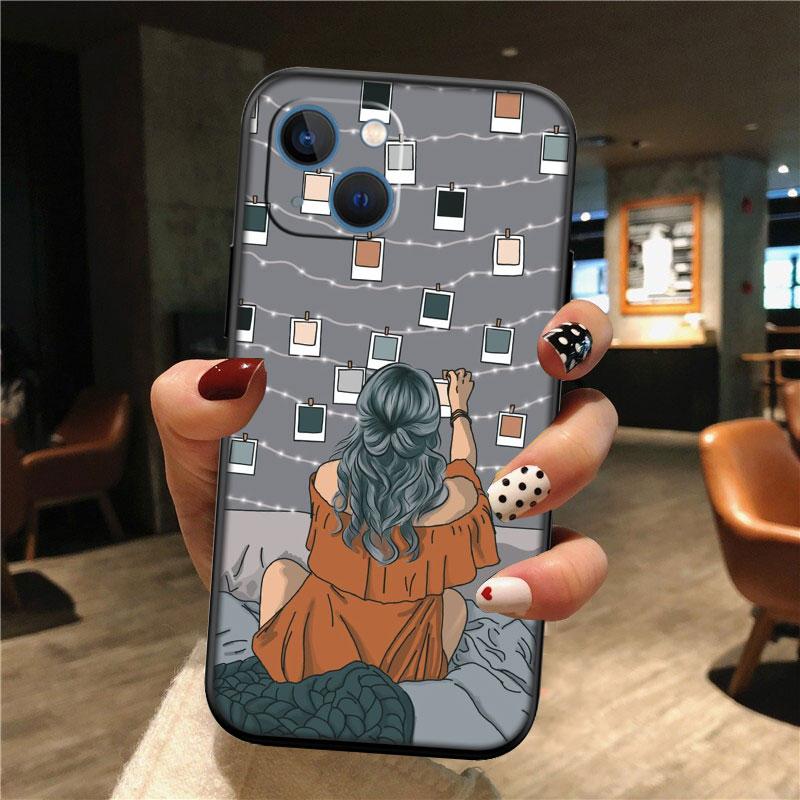 IK36 Girl Coffee Book Aesthetics Case for Samsung M06 M15 M16 M35 M55 M56 A36 A42 A50 A50S A51 A52 A32 A33 A05 A05S A06 A16 A20
