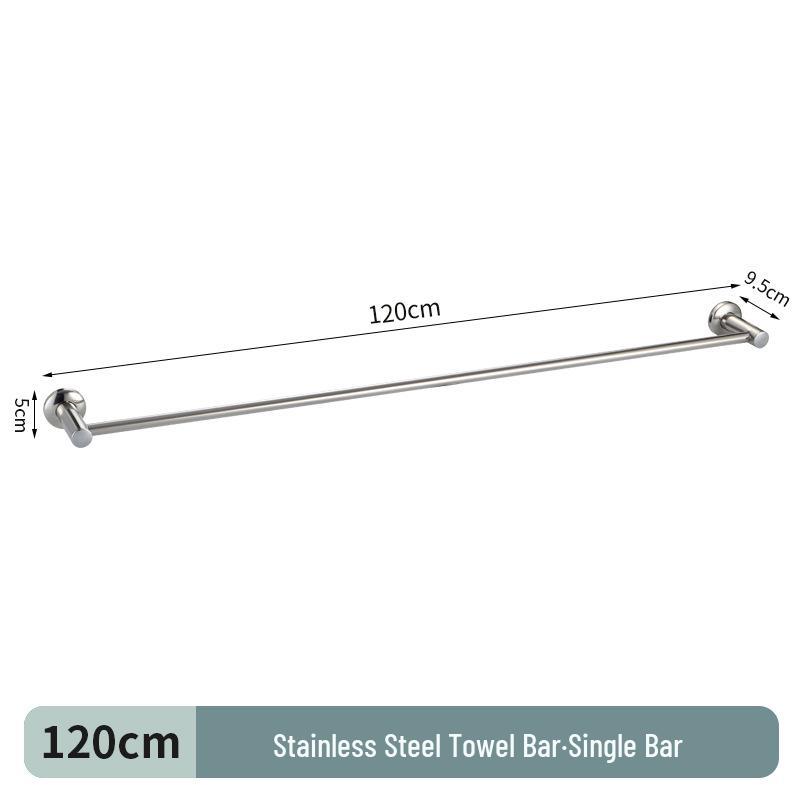 304 Stainless Steel Double Bar Bathroom Towel Rack