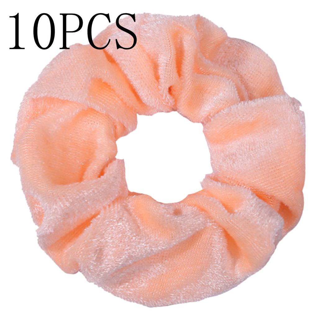 10pc Women Hair Scrunchies Velvet Solid Color Band for Girls Ponytail Holder Rubber Bands Ties Accessories Headbands Gumki