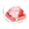 Aladdin Hat Mythical Character Play Cap Men Sultan Headwear Ethnic Style Feather Costume