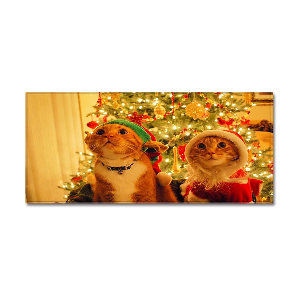 Christmas Household Bathroom Absorbent Non-Slip Mat Living Room Kitchen Sand Carpet Doormat Long Floor Mat