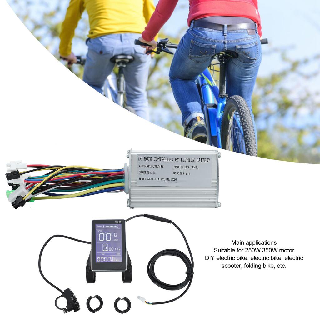 36V 48V 250W 350W Electric Bike Motor Controller Electric Bicycle Scooter Controller GD06 Display